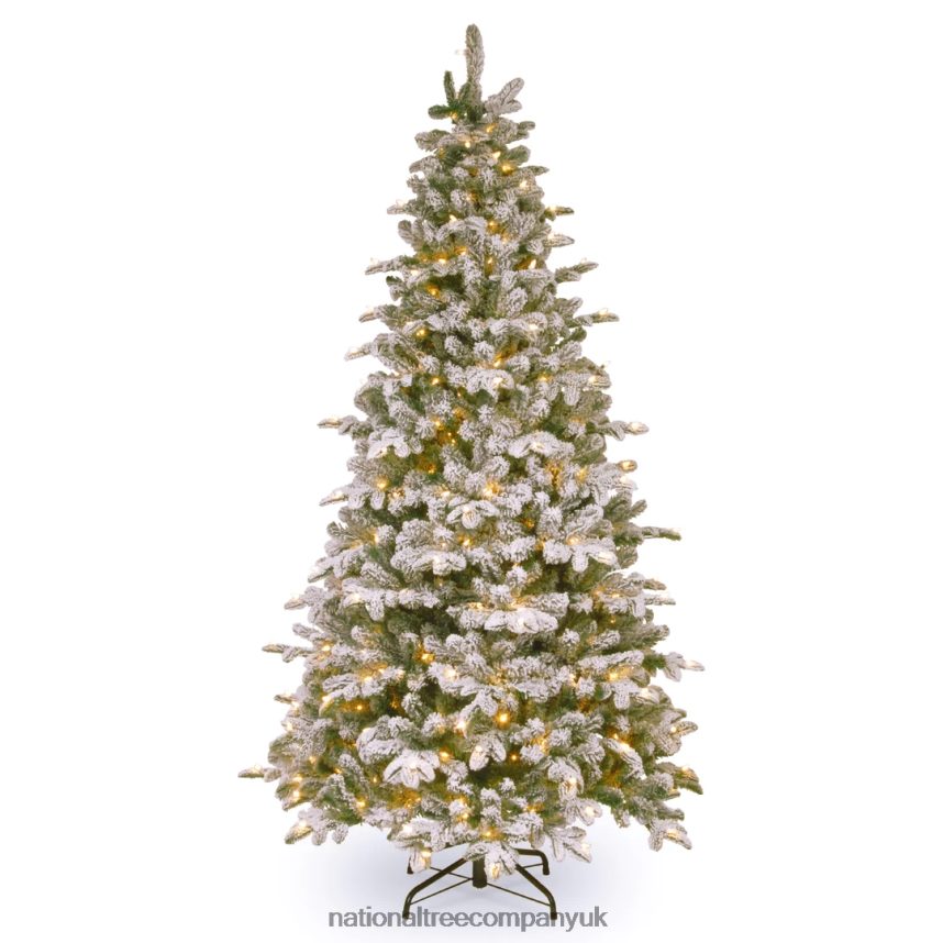 Trees | National Tree Company Pre-Lit \Feel Real\ Artificial Christmas Tree Everest Fir Green White Lights Includes Stand 65 Feet F2L4F146